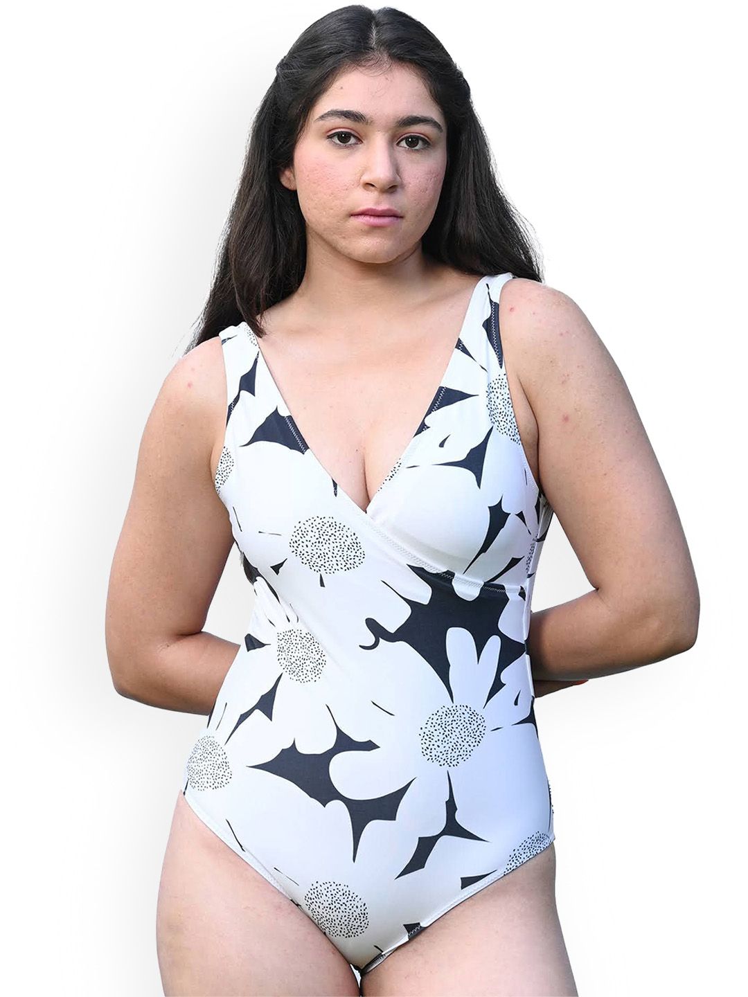 TFW  Printed V Neck Bodysuit-picture-14