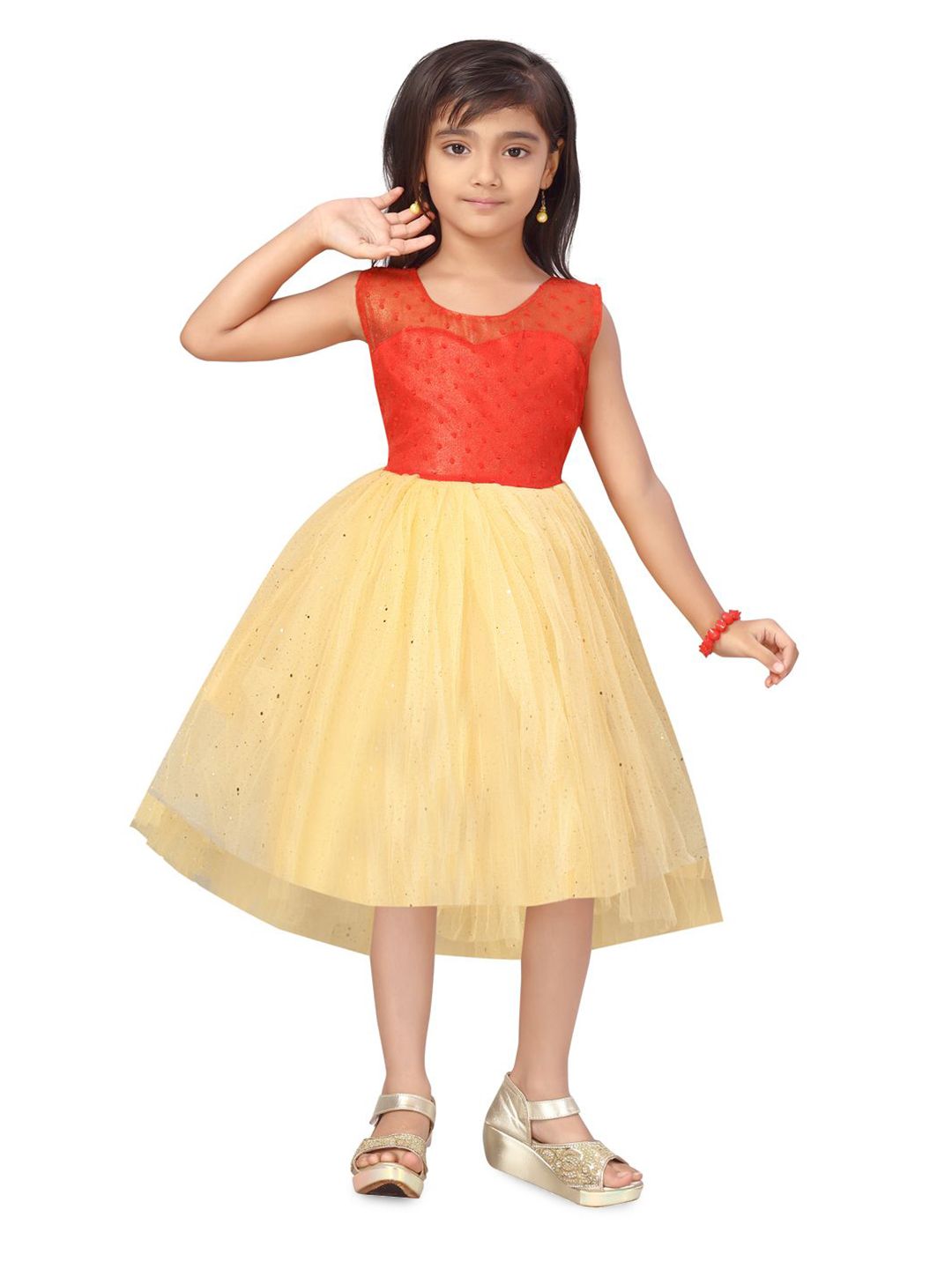 BAESD Net Fit & Flare Midi Dress-picture-24