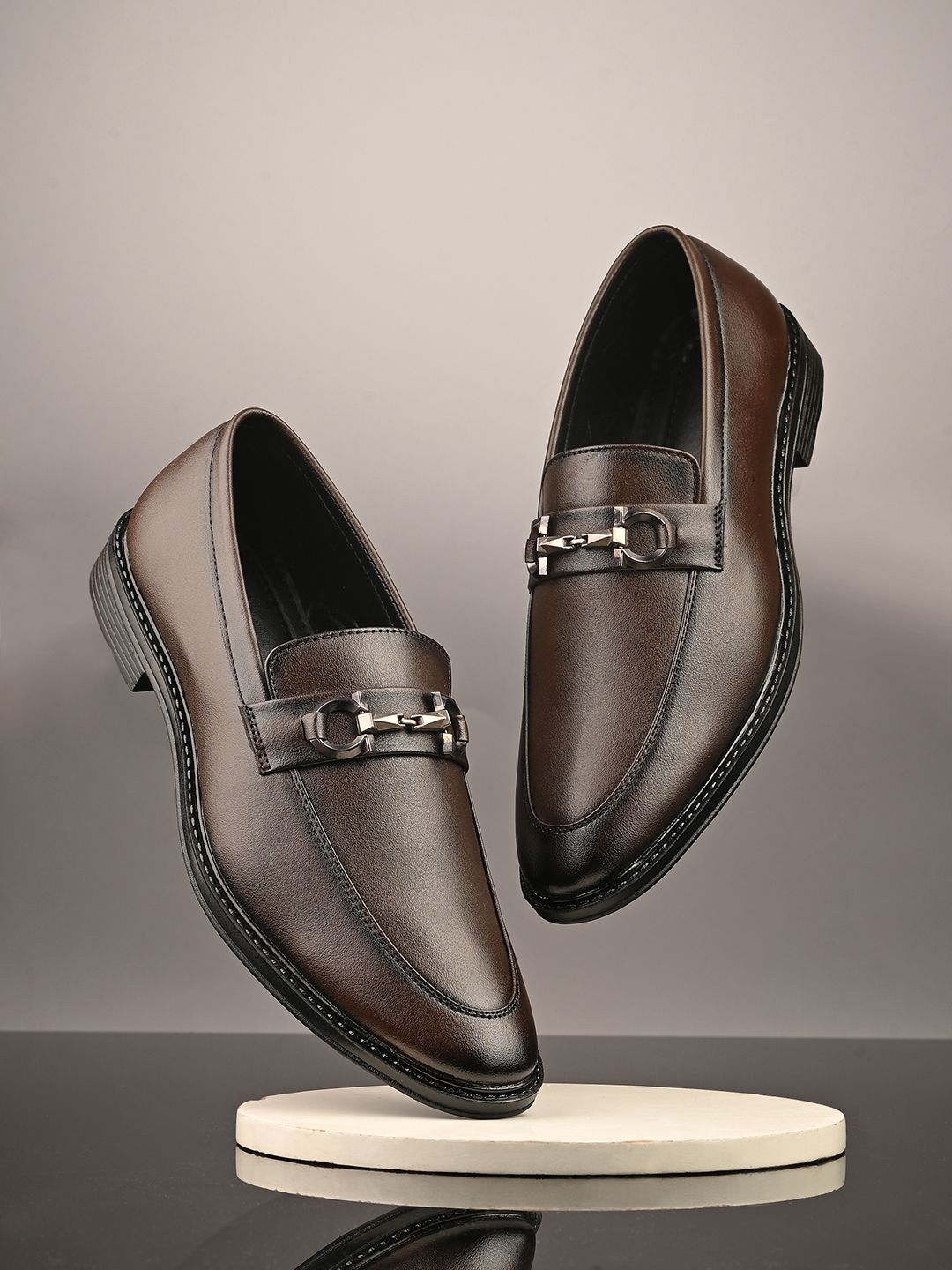 HERE&NOW Men Slip-On Formal Shoes-picture-26