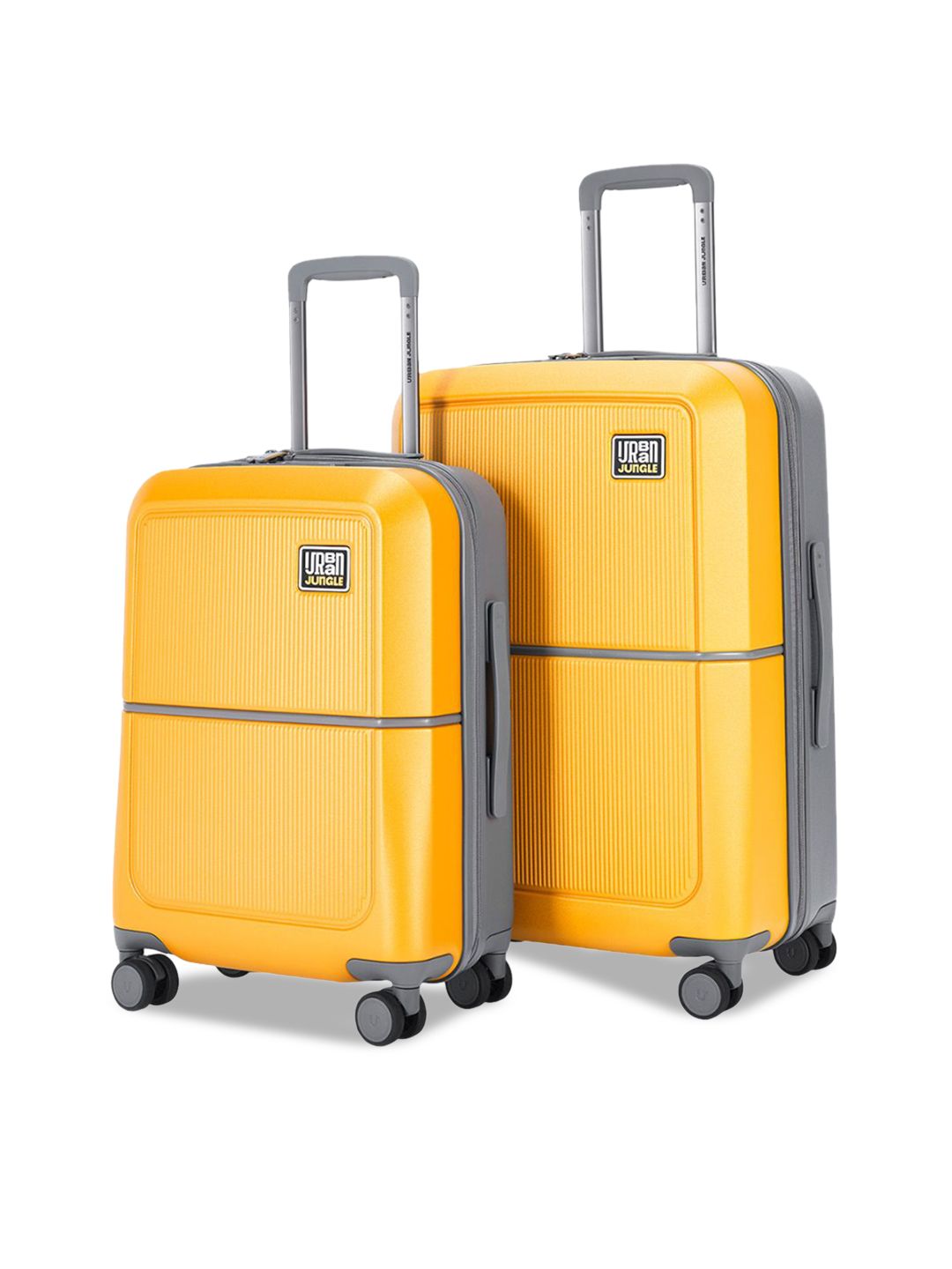 Urban Jungle Caliber Set Of 2 Textured Hard Suitcase Trolley Bags-picture-23