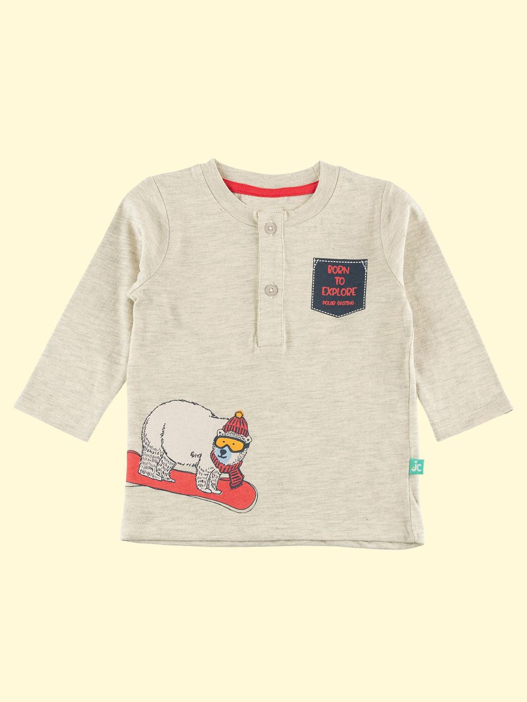 BAESD Boys Henley Neck Applique T-shirt-picture-22