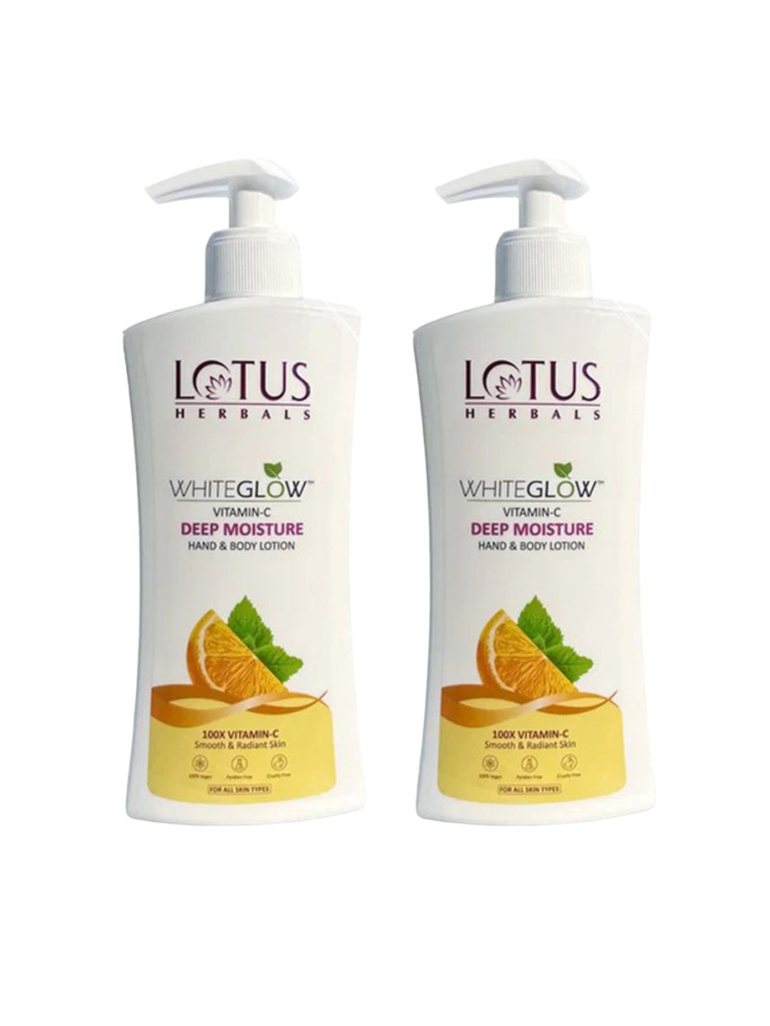 Lotus Herbals WhiteGlow Set Of 2 Vitamin C Deep Moisture Hand & Body Lotion -270ml Each-image-42