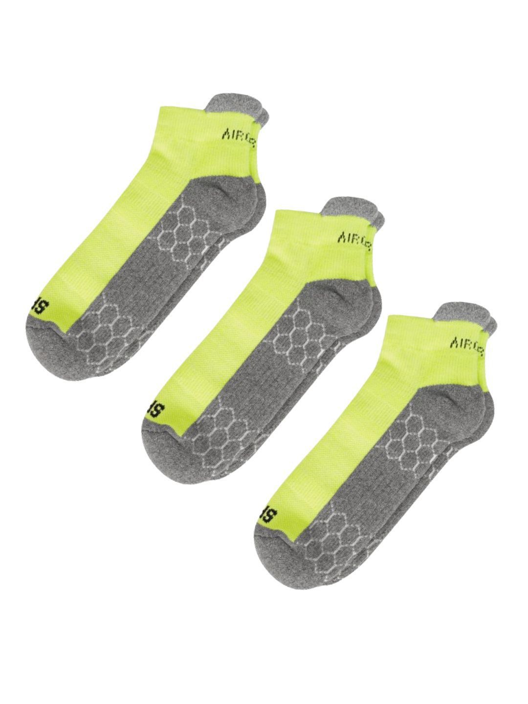 AIR GARB Pack Of 3 Colourblocked Ankle Length Socks-picture-10
