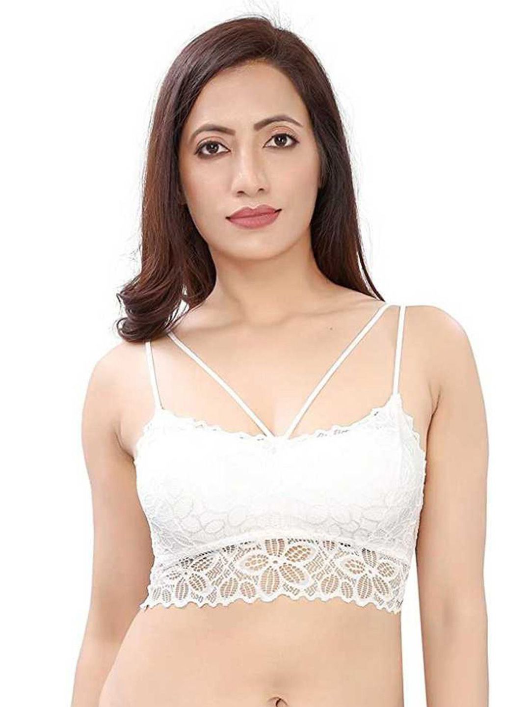 ComfyStyle Floral Bralette Bra Full Coverage Underwired Lightly Padded-image-3