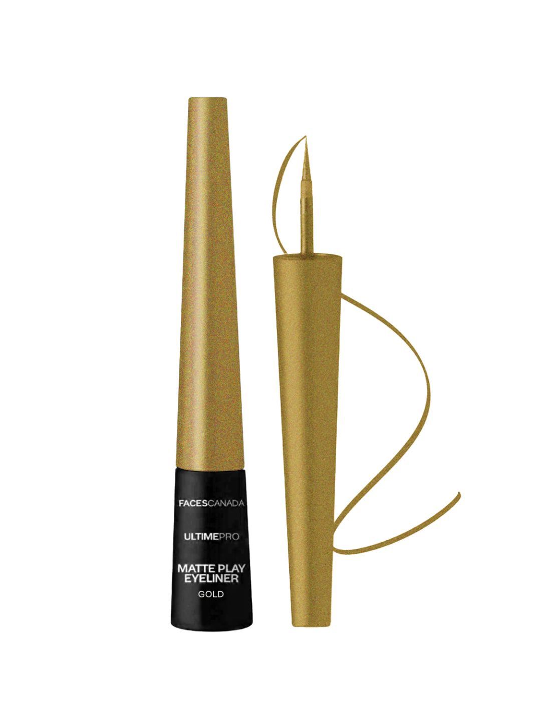 FACES CANADA Ultime Pro Matte Play Waterproof Liquid Eyeliner 2.5ml - Gold-picture-22