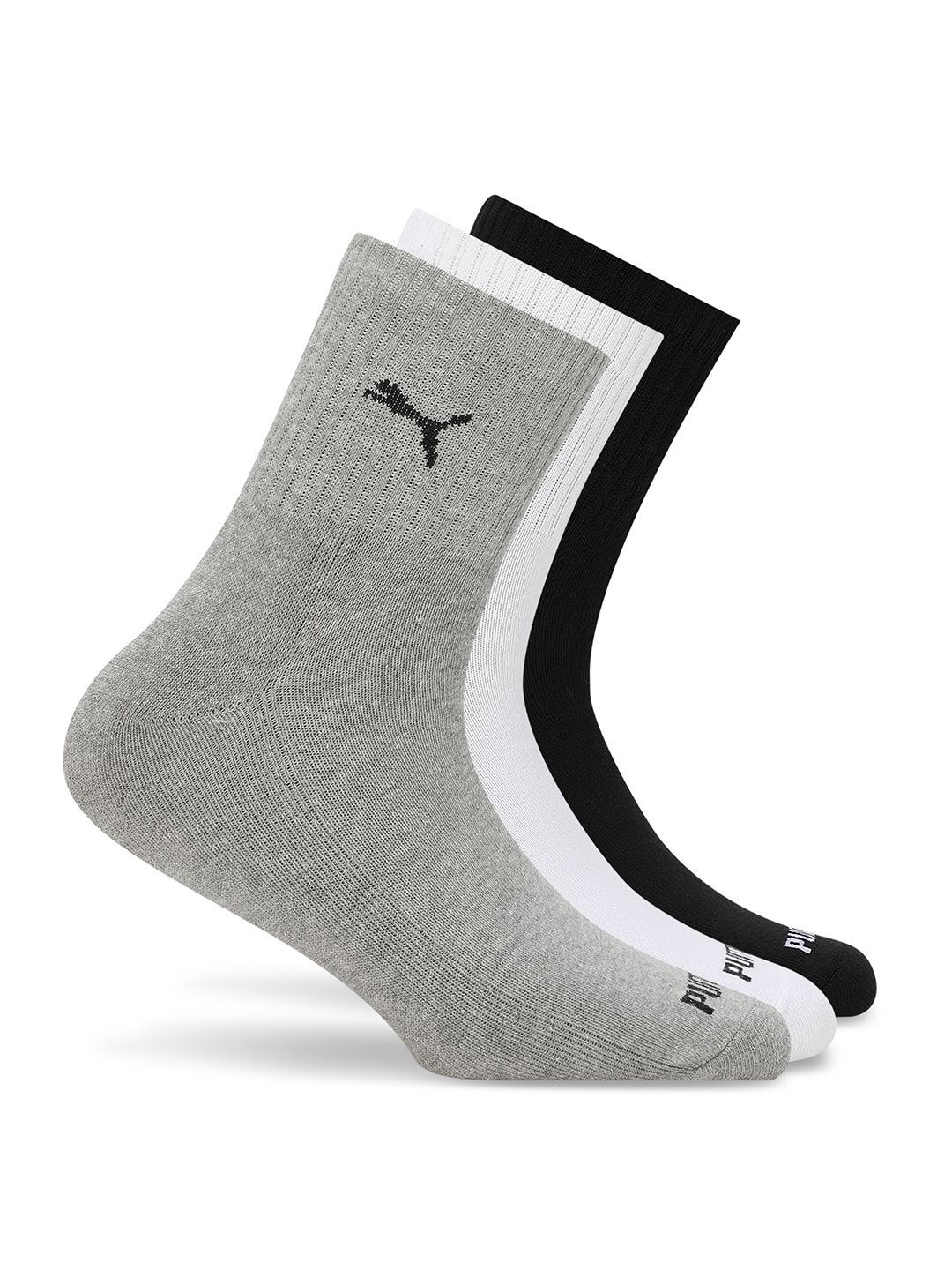 Puma Unisex Pack Of 3 Ankle-Length Socks-picture-32