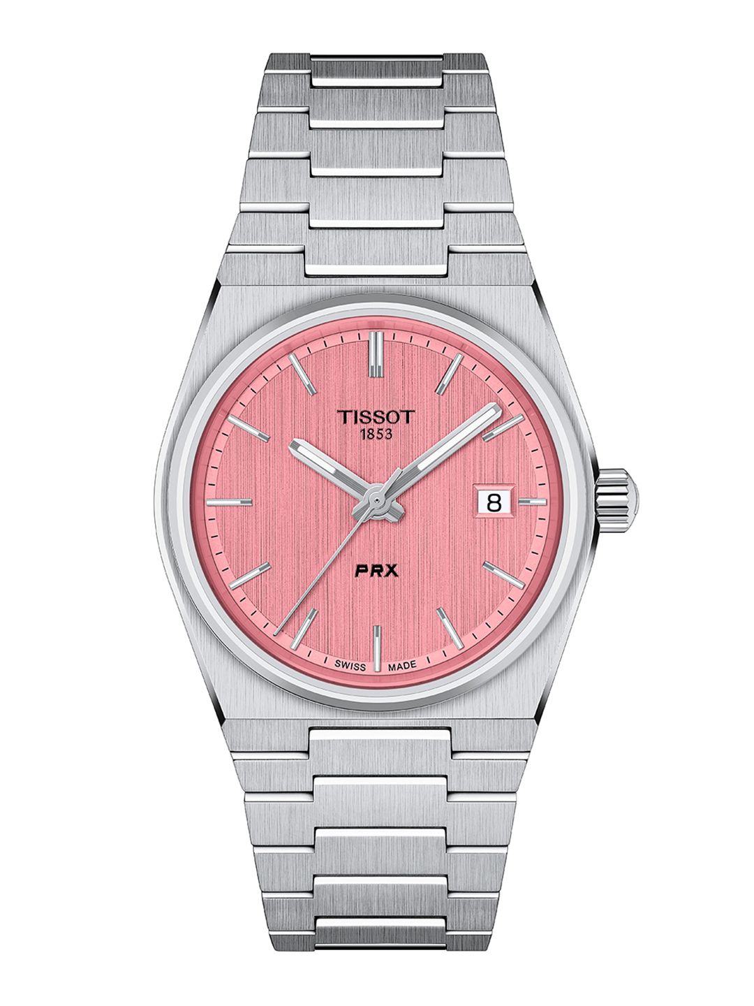 TISSOT Unisex Patterned Dial & Stainless Steel Bracelet Style Straps Analogue Watch T1372101133100-picture-14
