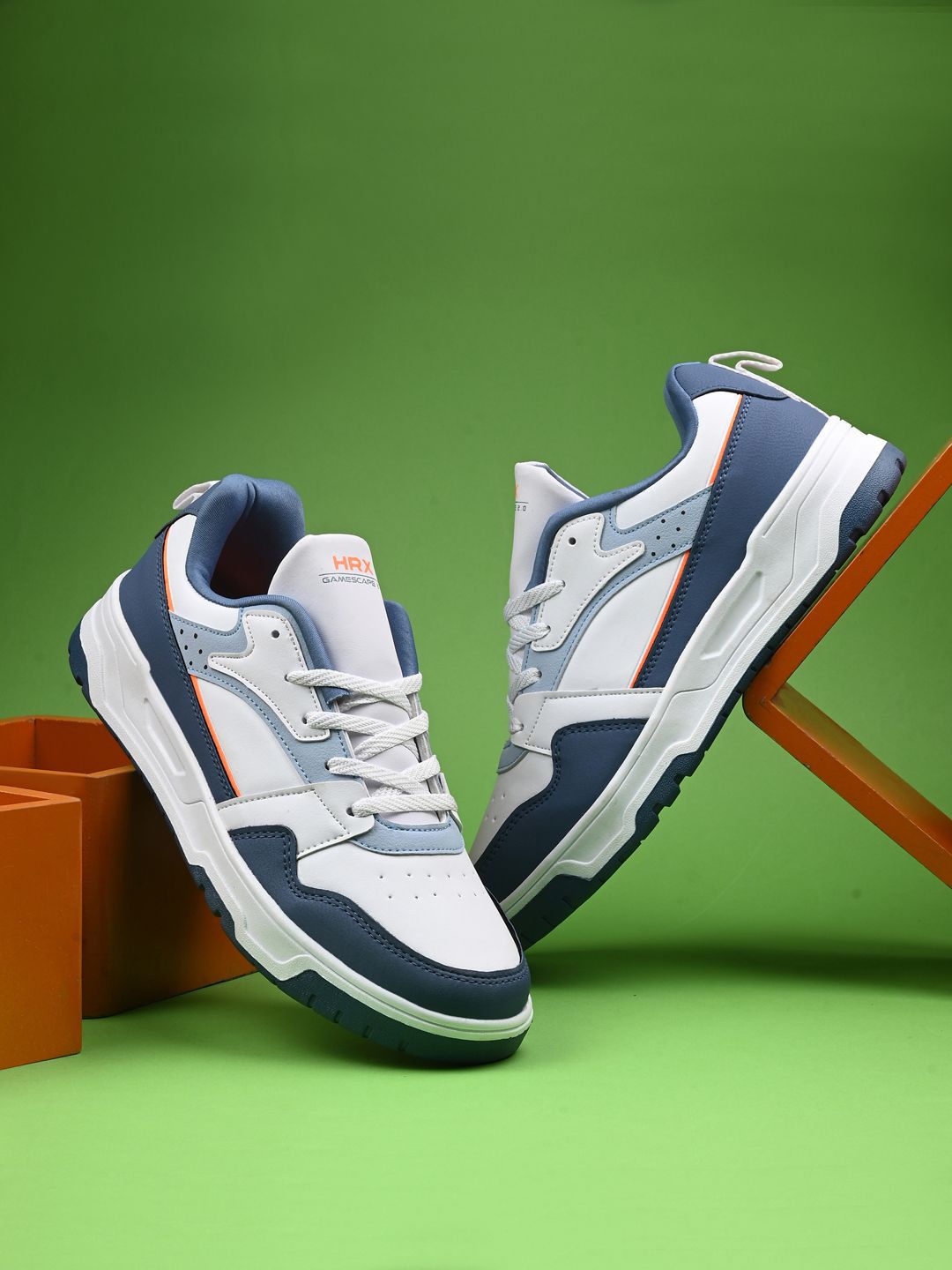 HRX by Hrithik Roshan Men Club Culture Colourblocked Sneakers-picture-25