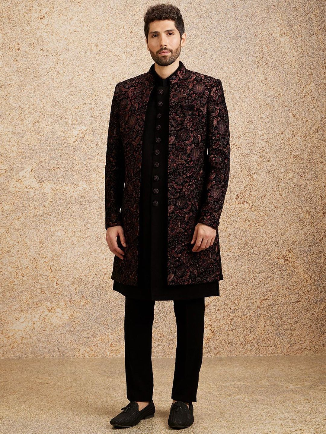 Twamev Embroidery Indo Sherwani Set-image-22