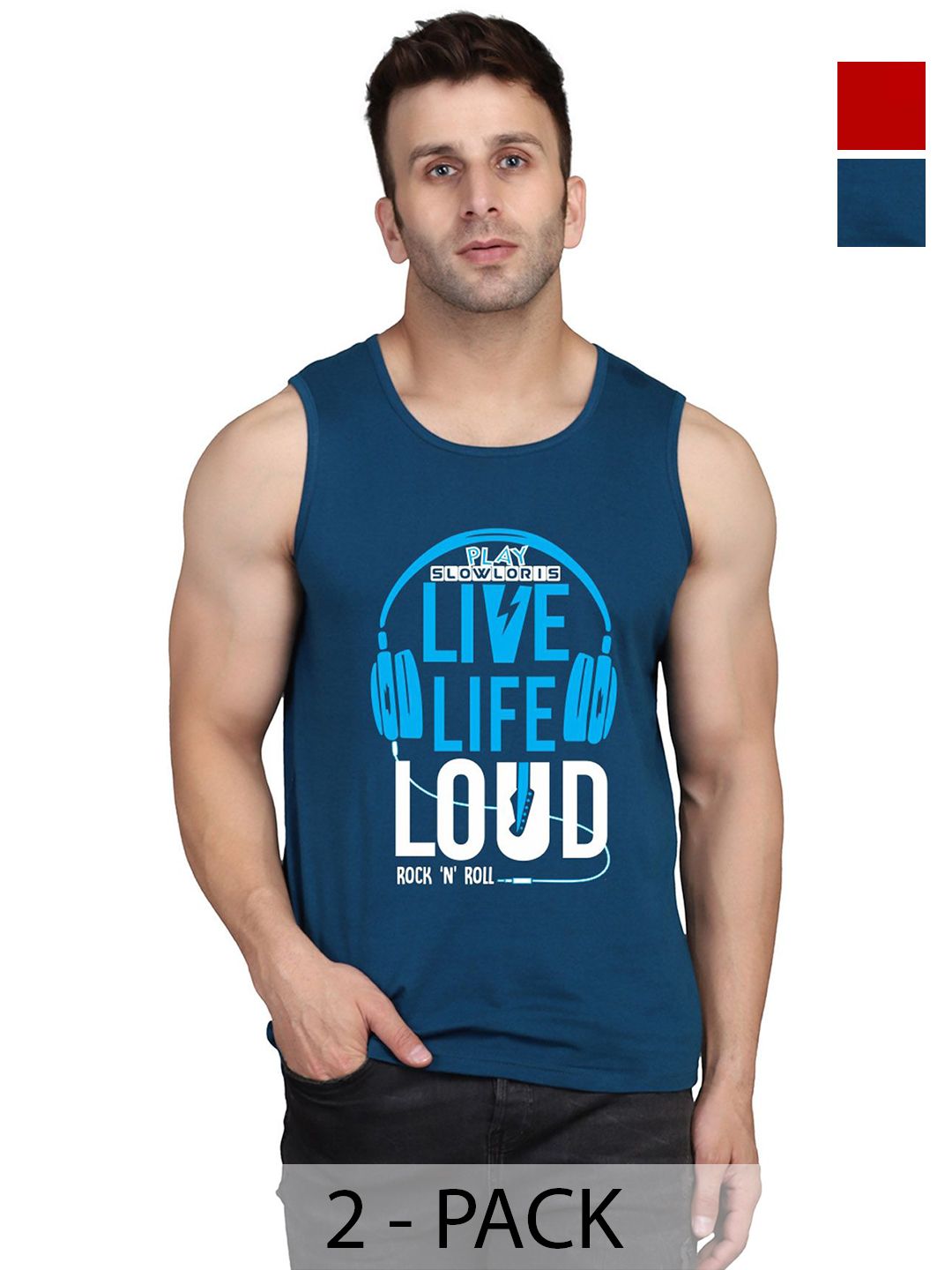 SLOWLORIS Men Typography 2 Printed Slim Fit T-shirt-picture-10