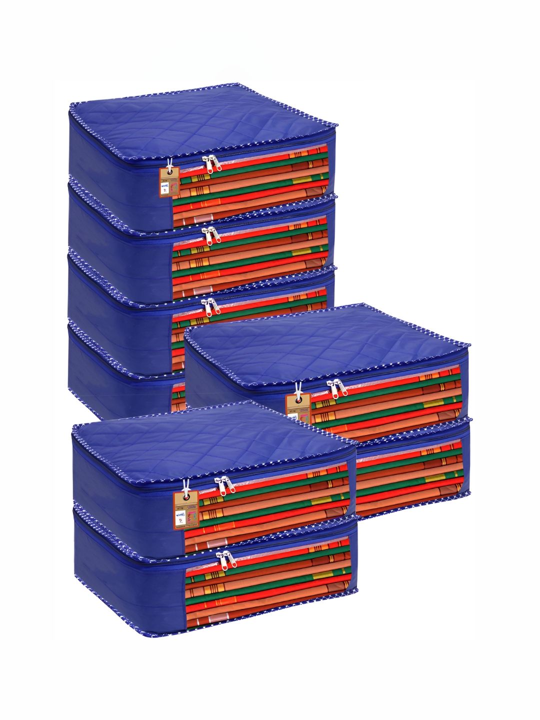 atorakushon Blue Set of 6 Reusable Multi-Utility Organisers-picture-46