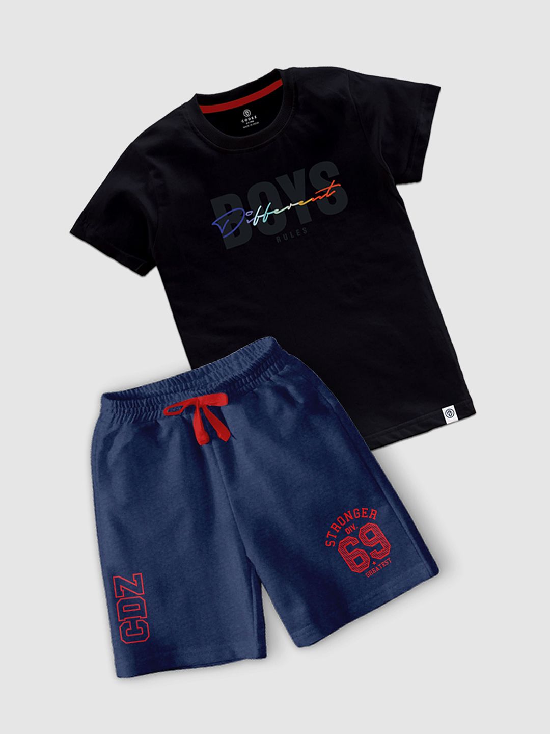 CODEZ Boys Printed T-shirt with Shorts-picture-23