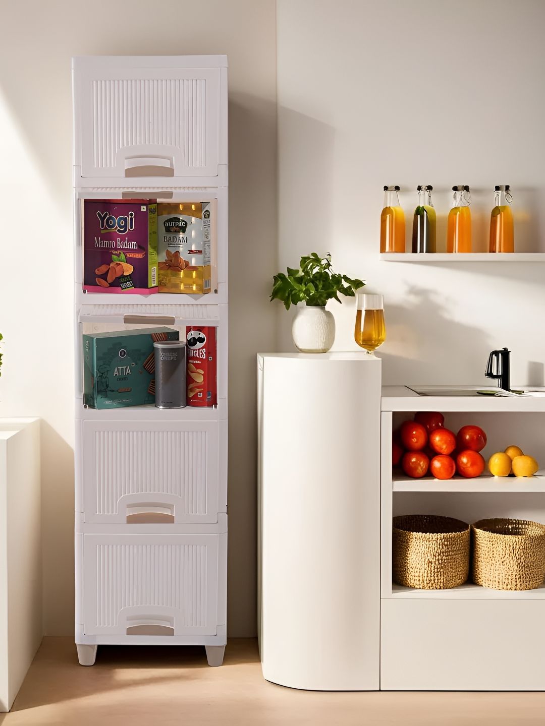 Sasimo White Set of 5 Water Resistant Multi-Utility Organisers-picture-21