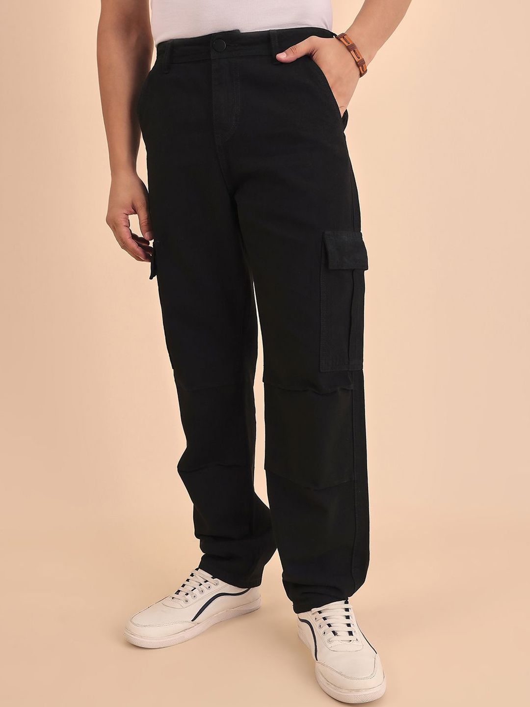 Style Quotient Men Comfort Relaxed Fit Low Distress Jeans-picture-19