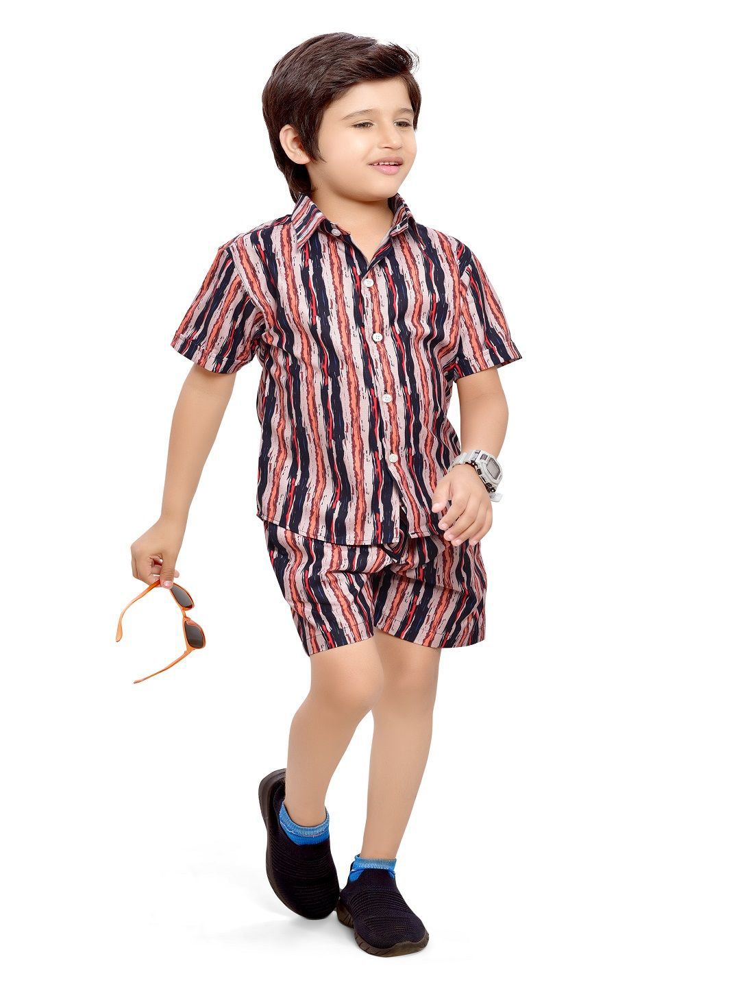 BAESD Boys Printed Shirt with Shorts-picture-17