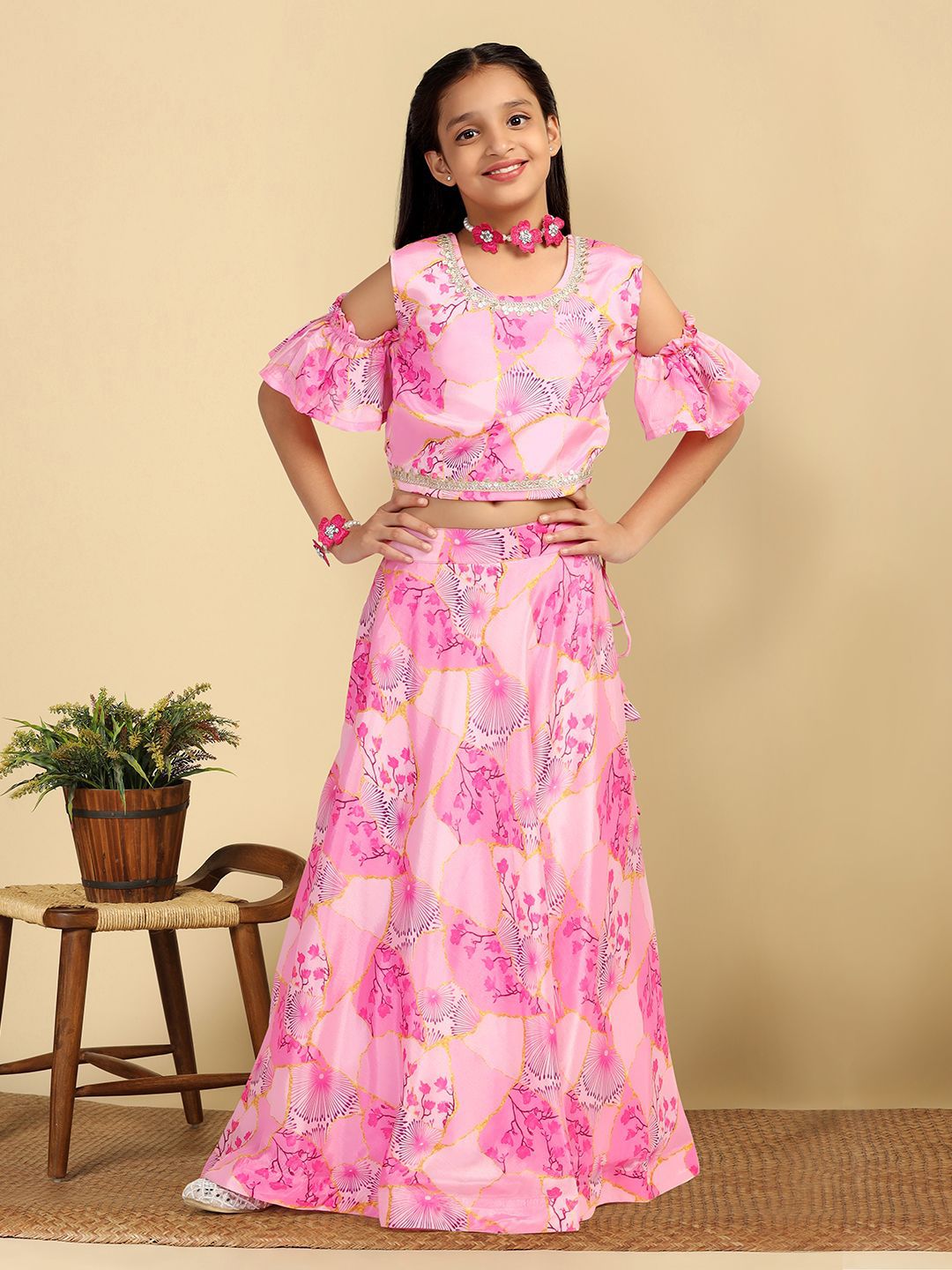 BAESD Girls Printed Ready to Wear Lehenga & Choli-picture-10