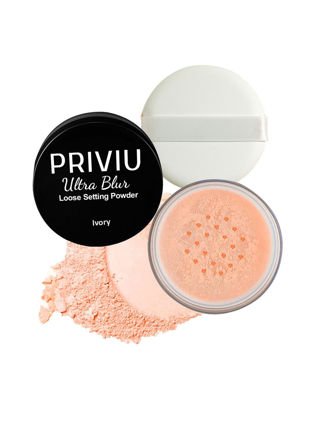 PRIVIU Ultra Blur Loose Setting Powder - 7g - Ivory-image-38