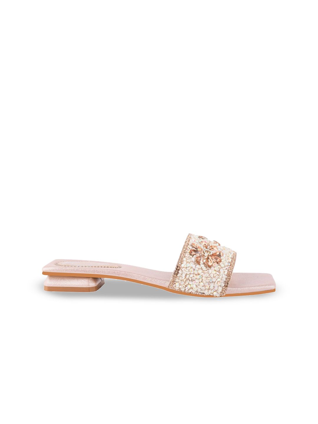 Shoetopia Girls Printed Party Open Toe Flats with Bows-picture-37