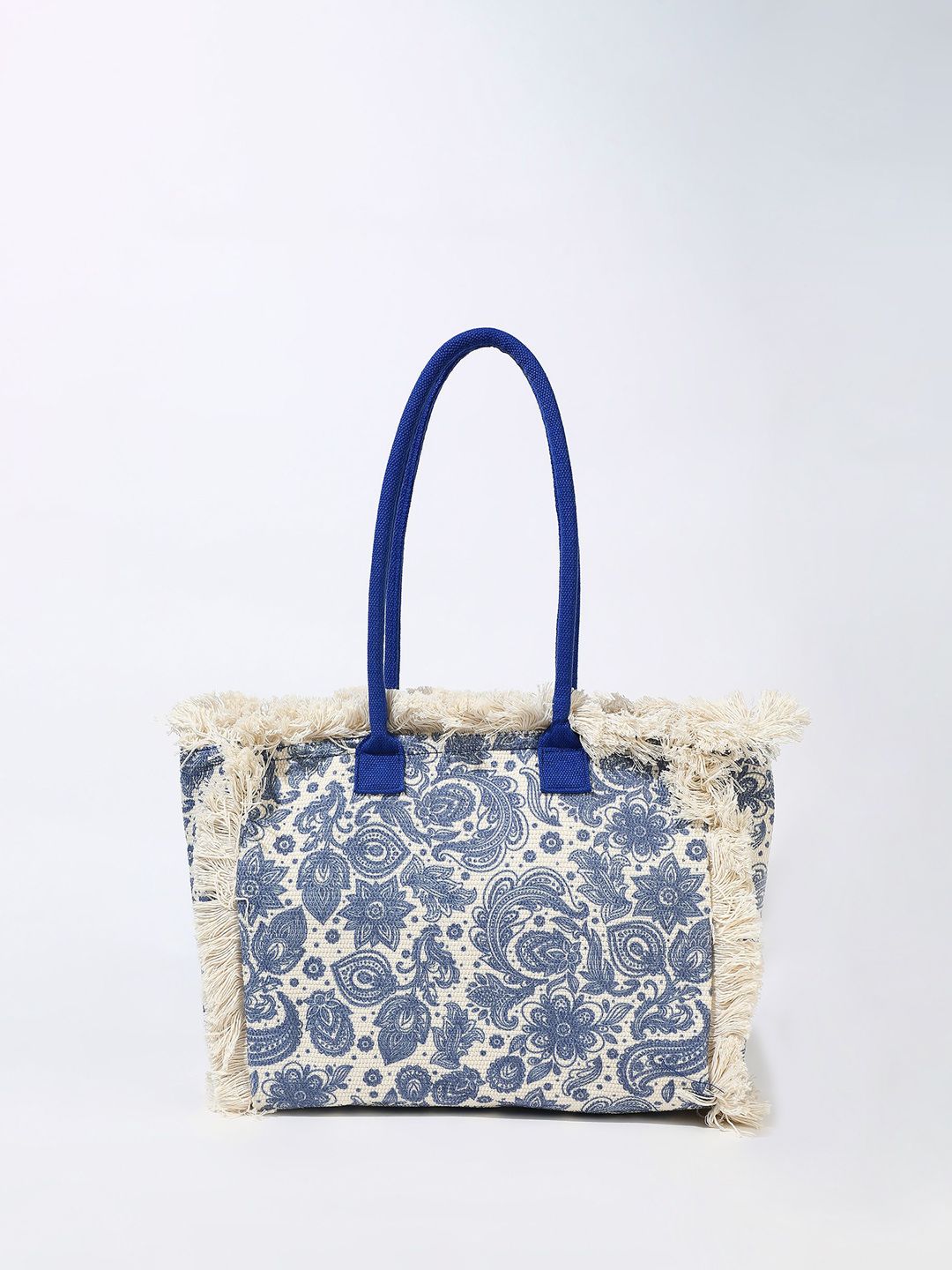 LULU & SKY Floral Printed Oversized Structured Hobo Bag with Quilted-image-47