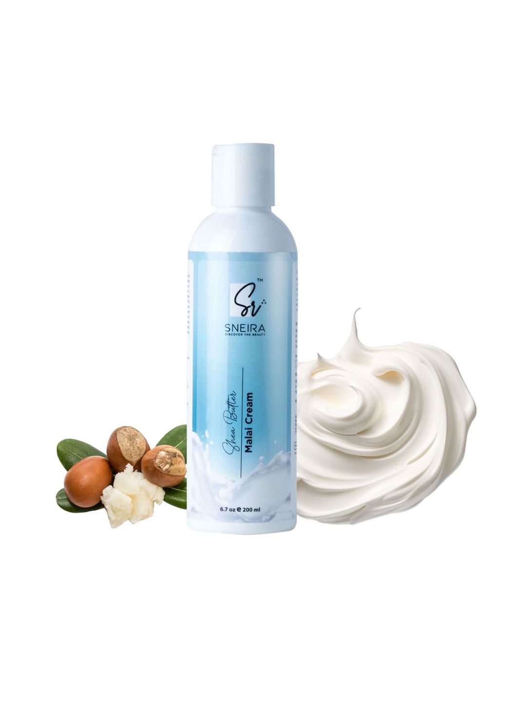SNEIRA Shea Butter Malai Cream Body Lotion- 200ml-image-26