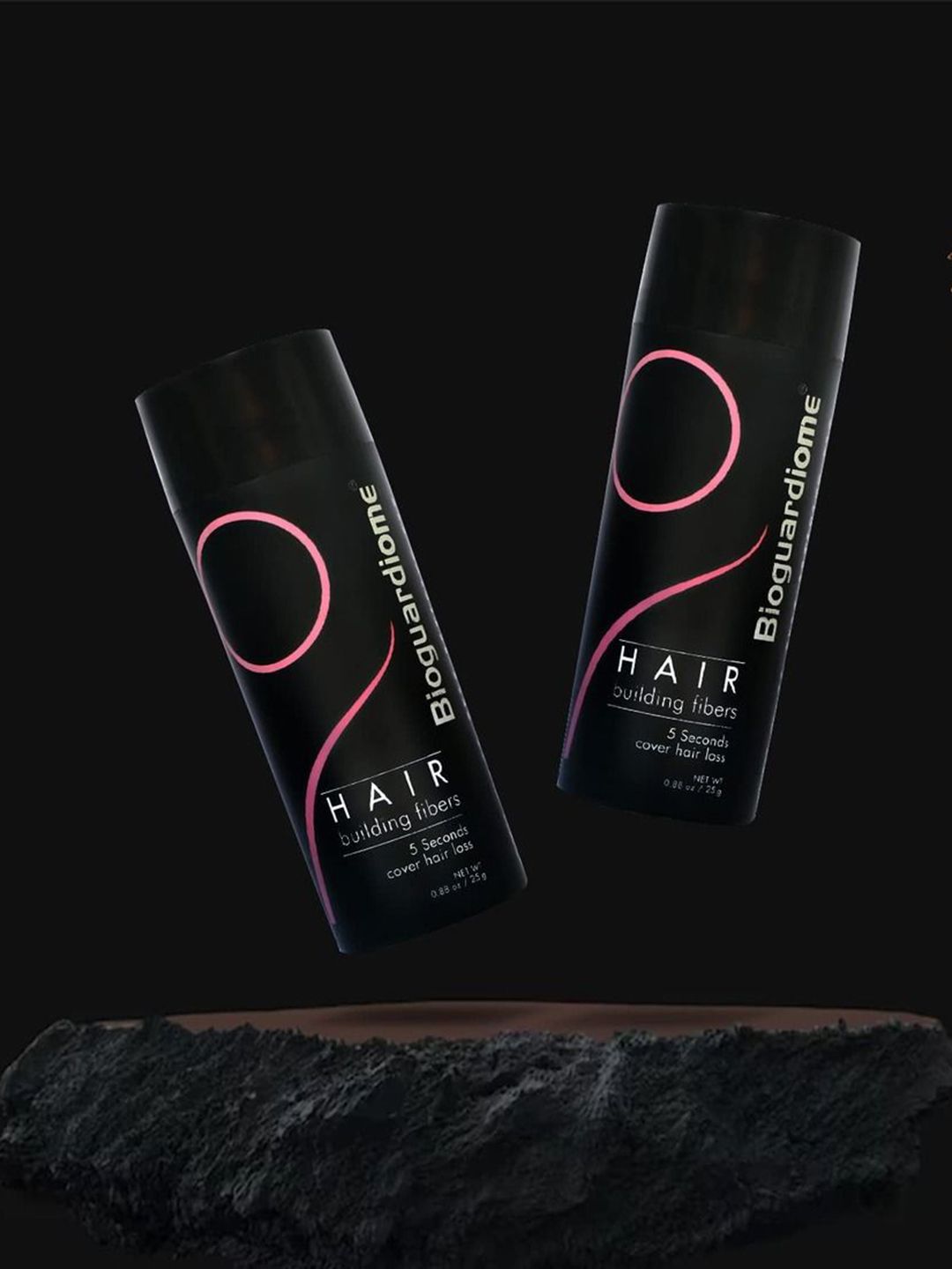 Bioguardiome Set Of 2 Hair Building Fiber Bottle - 25g Each - Black-image-38