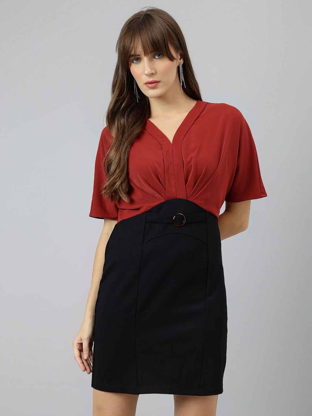 Latin Quarters Colourblocked Sheath Dress-picture-45