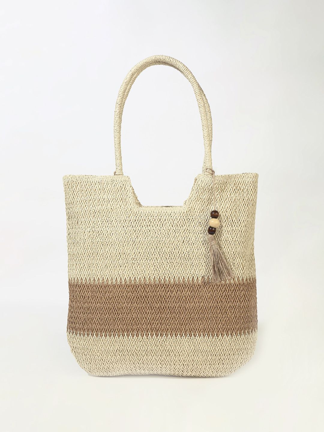 LULU & SKY Oversized Structured Shoulder Bag with Quilted-image-25
