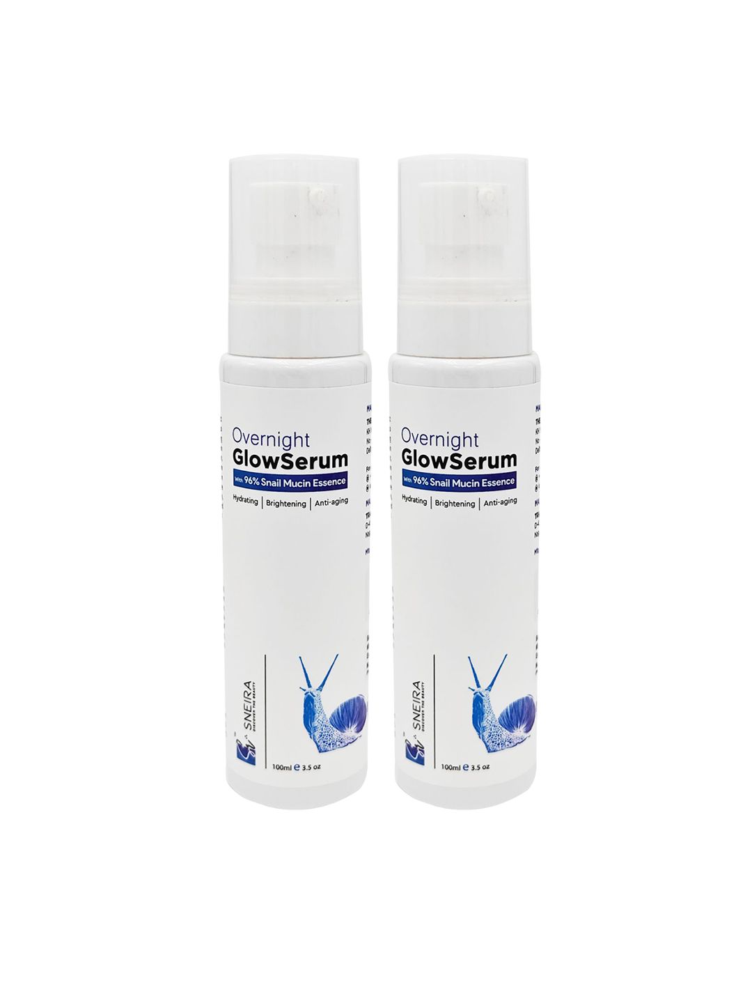 SNEIRA Set Of 2 Snail Mucin Glow Serum- 100ml Each-image-44