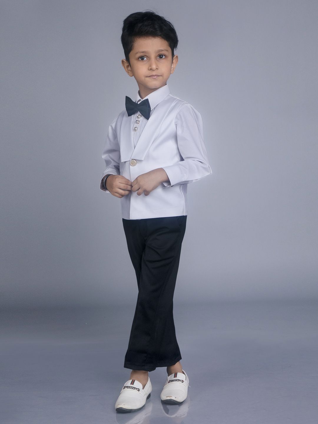 BAYA COUTURE Boys Four Piece Cotton Suits-picture-58