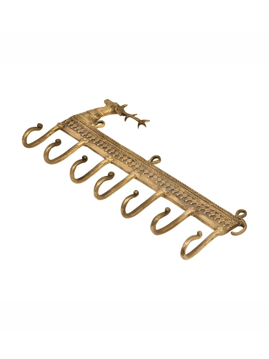 IndianShelf Gold Toned Reindeer Brass Wall Hooks-image-35
