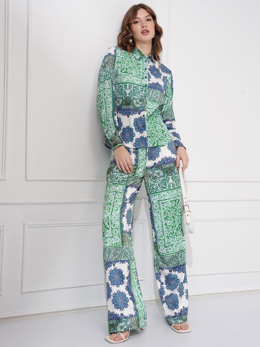 ESPYR By Tokyo Talkies Printed Long Sleeves Shirt With Trousers-picture-37