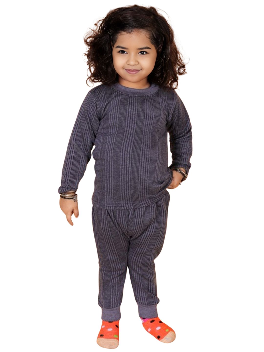 BAESD Kids Round Neck Striped Thermal Set-picture-48