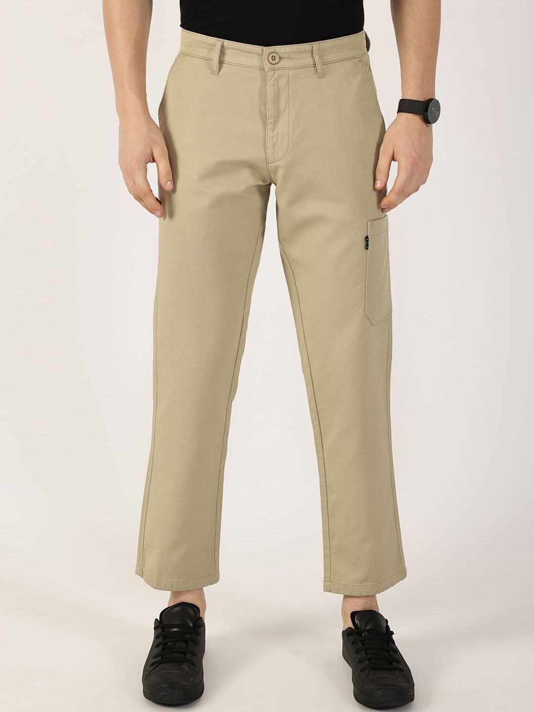 Thomas Scott Men Cotton Regular Fit Smart Chinos Trousers-picture-34