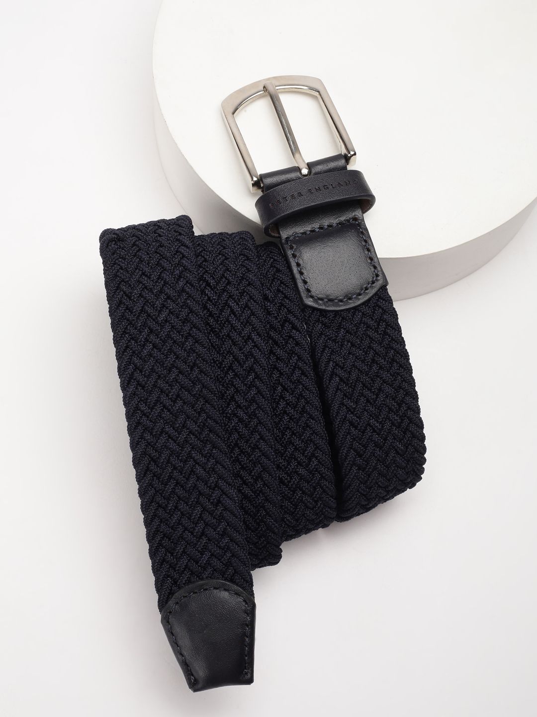 Peter England Men Textured Leather Belt-picture-52