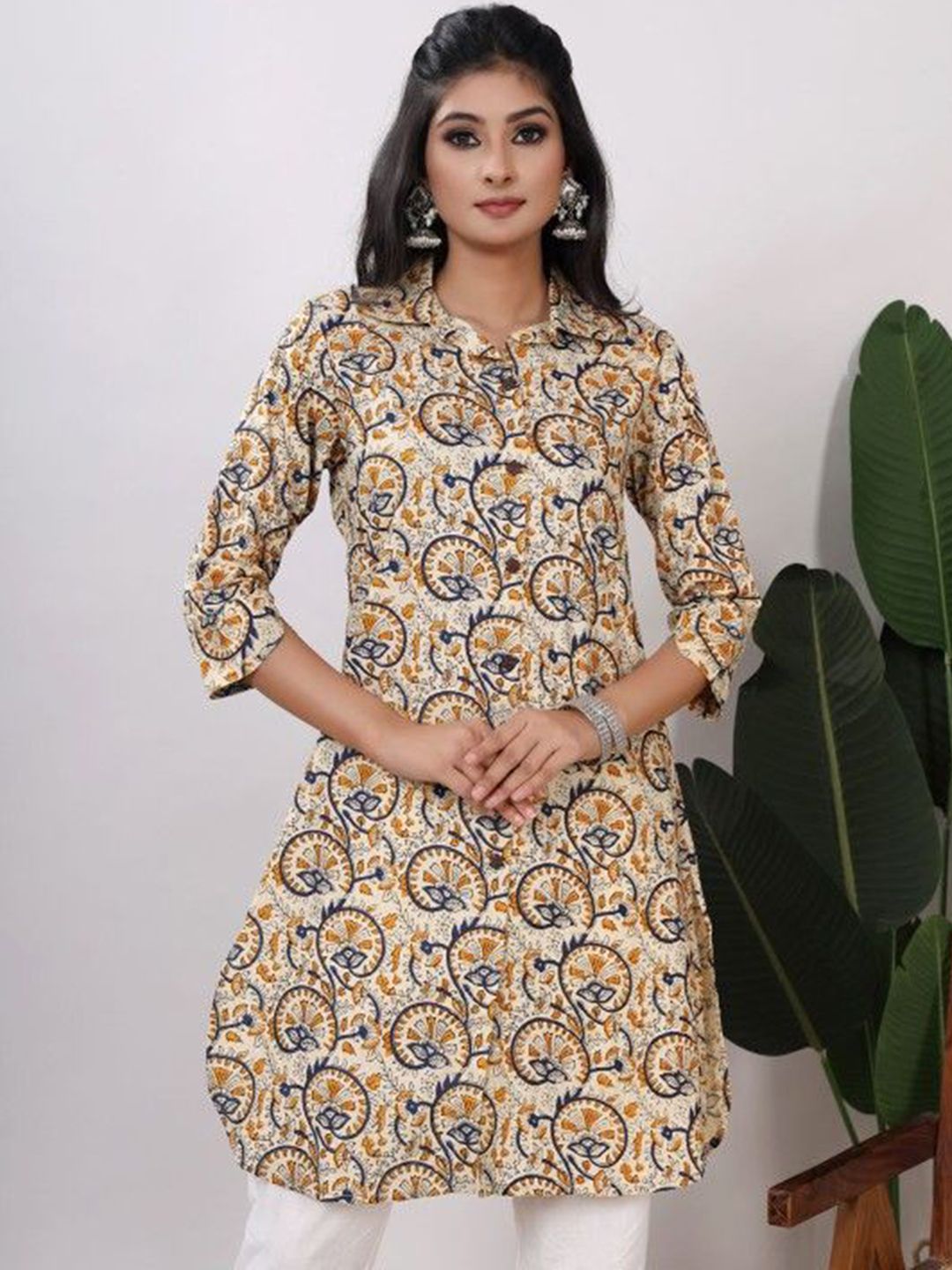 Chandbaali Floral Printed Regular Straight Kurti-picture-18