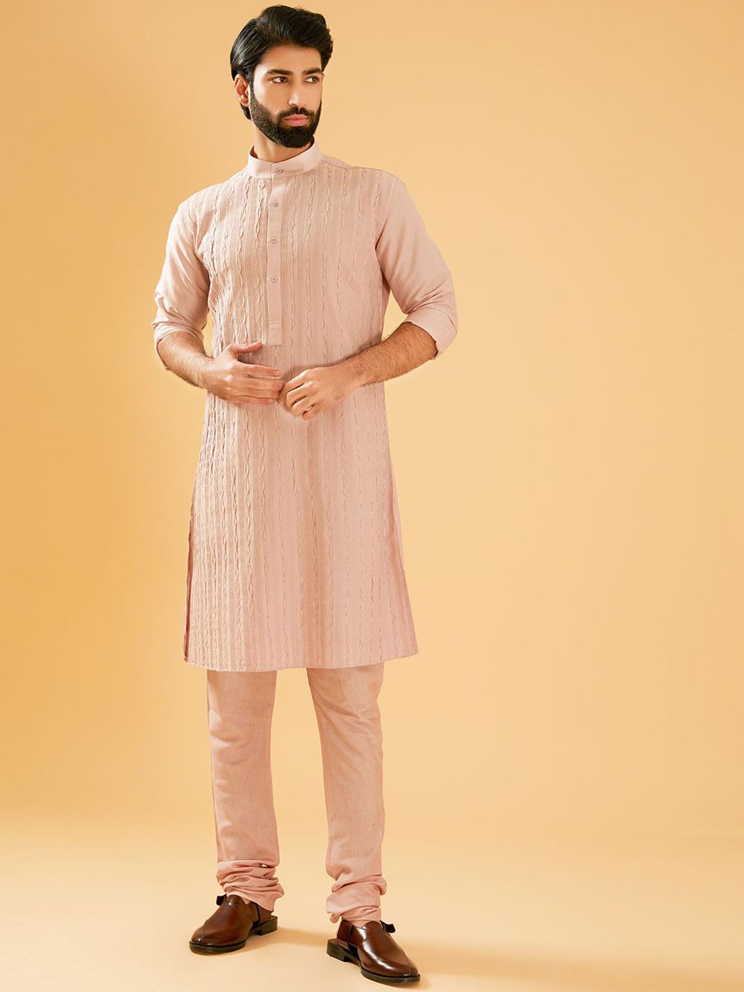 RR Blue Men Thread Work Kurta-picture-27
