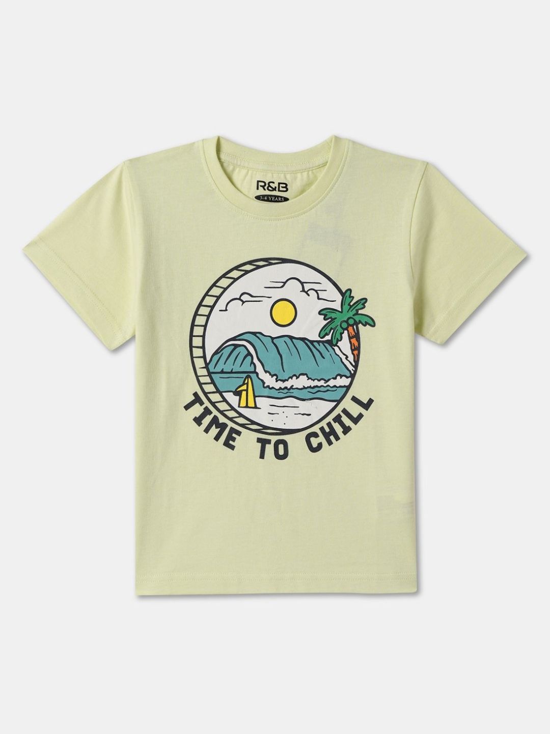 R&B Boys Graphic Printed Round Neck Cotton T-shirt-picture-52