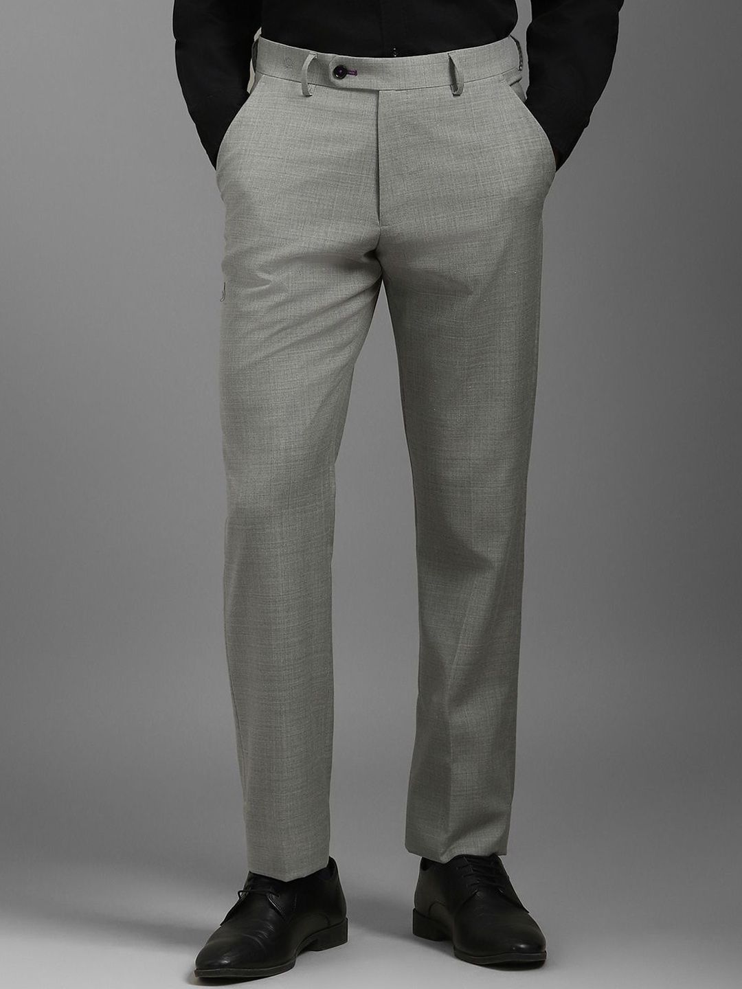 Luxure by Louis Philippe Men Slim Fit Formal Trousers-picture-14