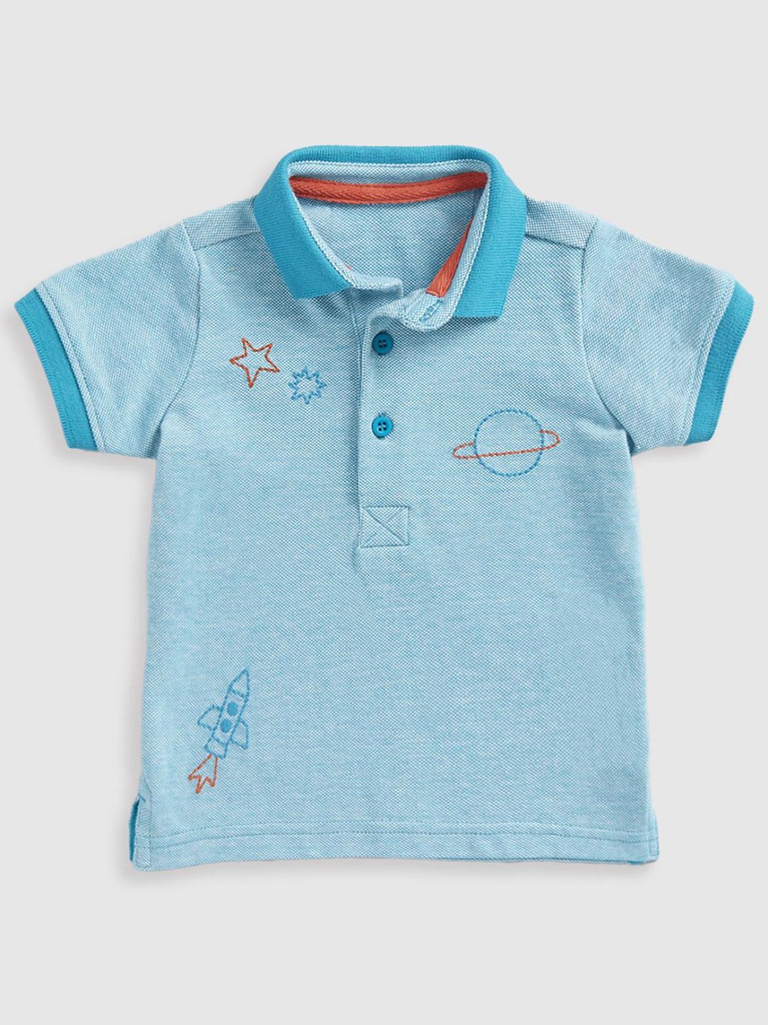 mothercare Boys Printed Polo Collar Cotton T-shirt-picture-57