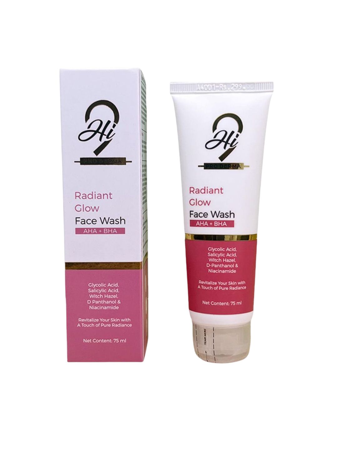 Hi9 Radiant Glow Face Wash with AHA + BHA & Glycolic Acid - 75 ml-image-48