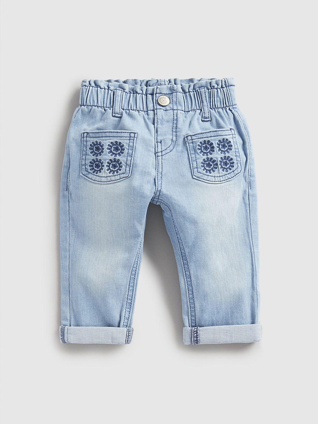 mothercare Girls Regular Fit Mid-Rise Heavy Fade Jeans-picture-15