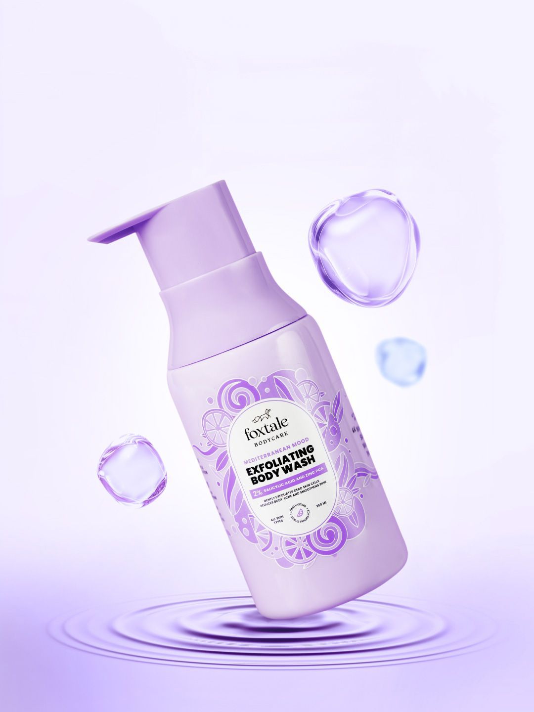 FoxTale Exfoliating Body Wash With 2% Salicylic Acid - 250ml