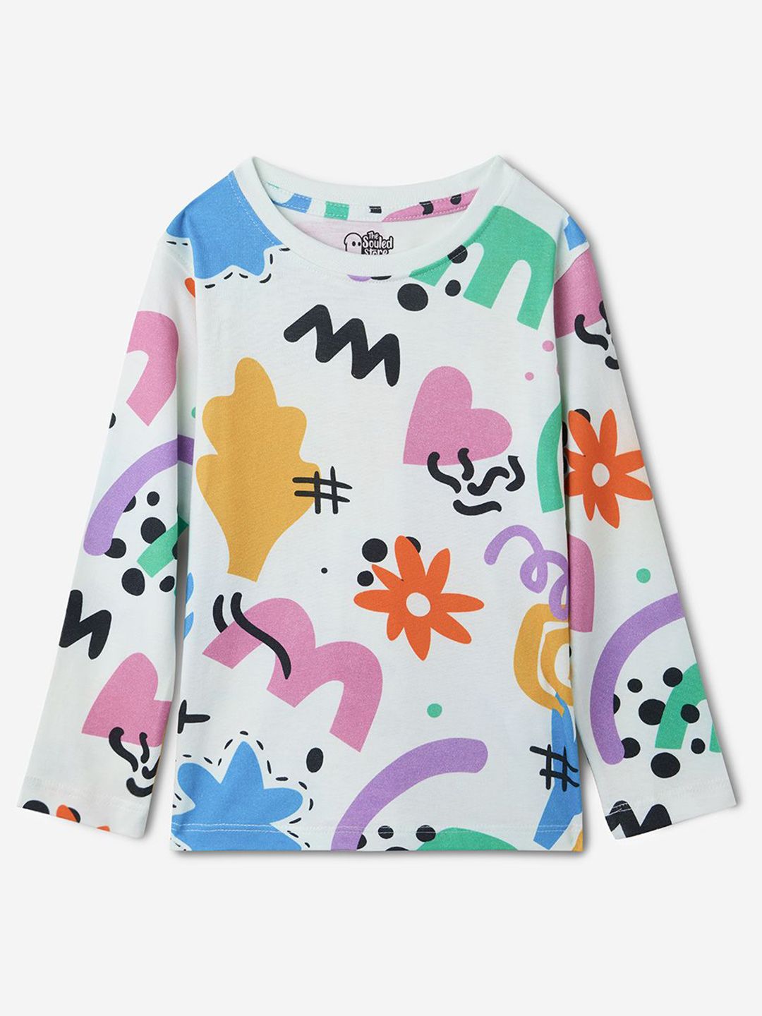 The Souled Store Boys Conversational Printed Round Neck Cotton T-shirt-picture-32