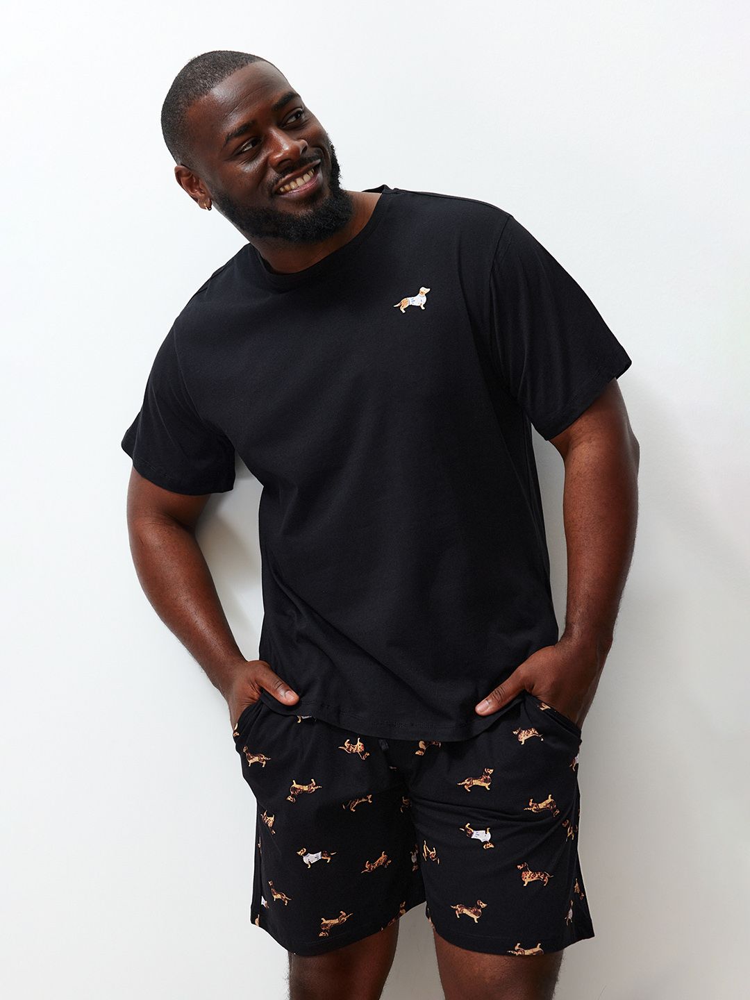 Trendyol Conversational Printed Pure Cotton T-shirt With Shorts-picture-29