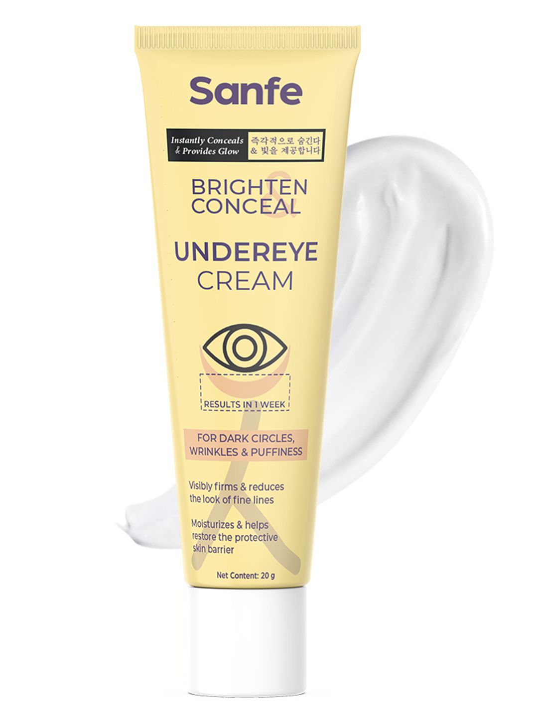 Sanfe Brighten & Conceal Undereye Cream For Dark Circles Wrinkles & Puffiness - 20 g-picture-13