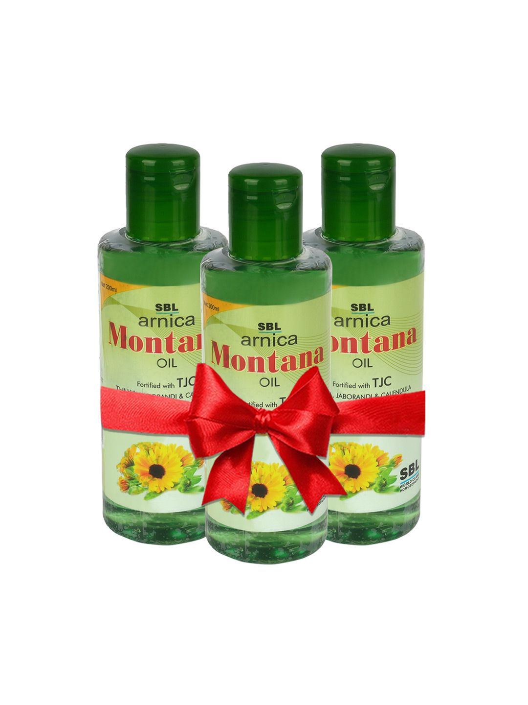 SBL Arnica Montana Set Of 3 Non Sticky Hair Oil With Calendula - 200 ml Each-image-36