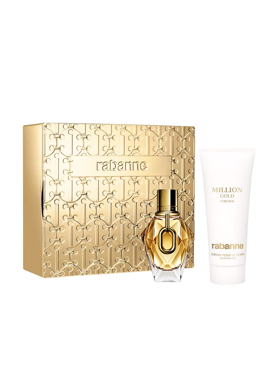 Paco Rabanne Women Million Gold Fragrance Gift Set - EDP 50ml + Body Lotion 100ml-image-30