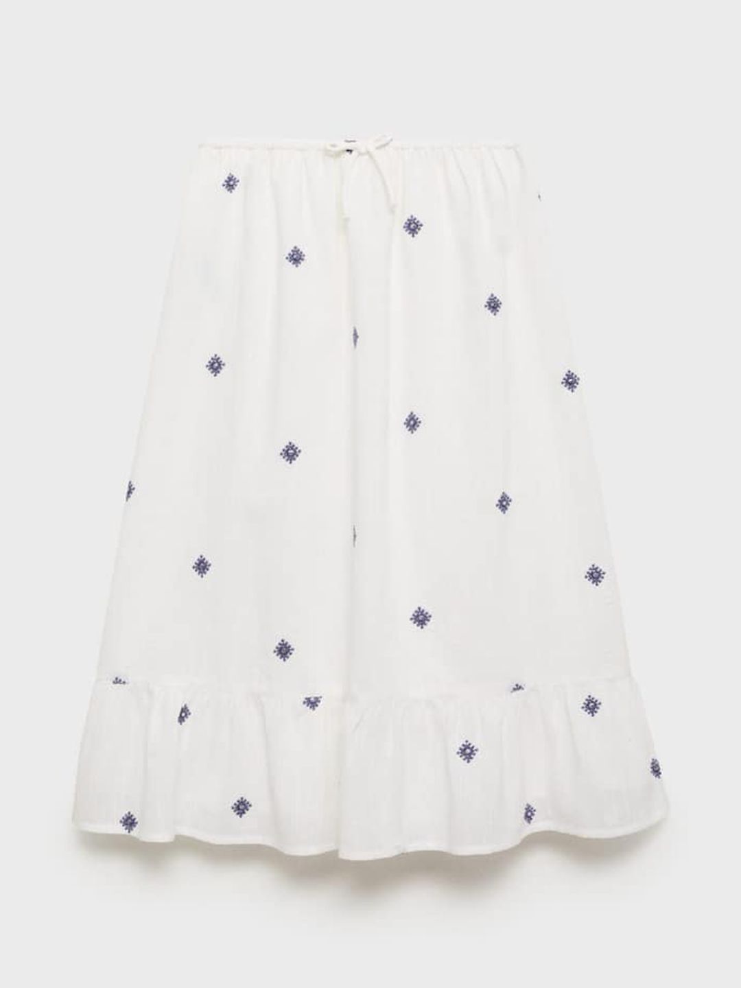 Mango Kids Kids Girls Embroidered Detail Skirt