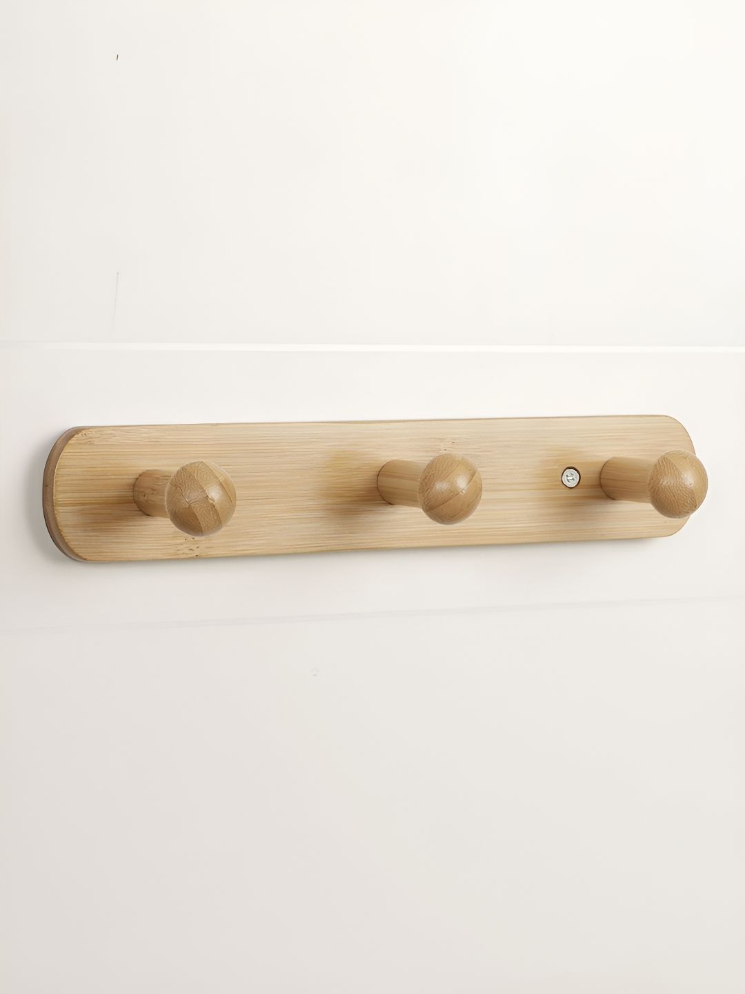 HOKIPO Brown Wooden Wall Mounted Hooks-picture-58