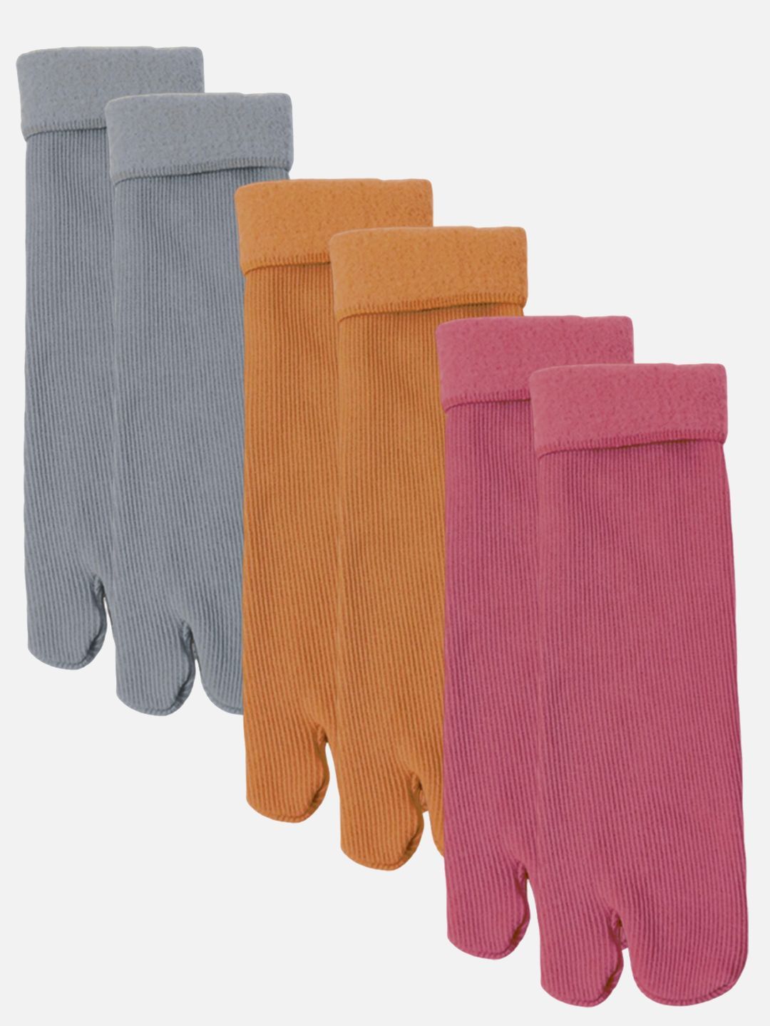 FIMS Women Pack Of 3 Striped Calf Length Socks-picture-17